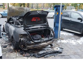 Przy ulicy Śląskiej płonęły samochody