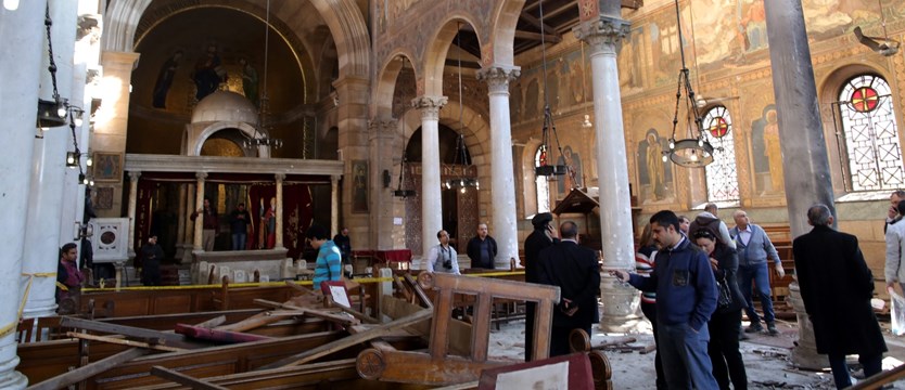 Zamach w koptyjskiej świątyni Kairu