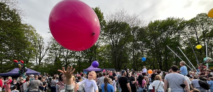 Balonowa fantazja w parku Kasprowicza