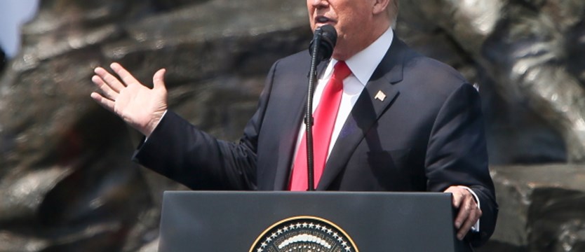 Donald Trump w Warszawie: Stajemy ramię w ramię
