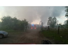 Pożar wysypiska w Policach