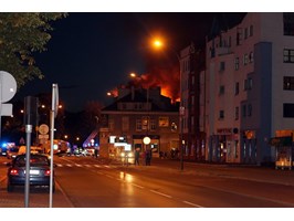Wielki pożar w Świnoujściu. Ewakuowano mieszkańców
