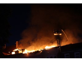 Wielki pożar w Świnoujściu. Ewakuowano mieszkańców