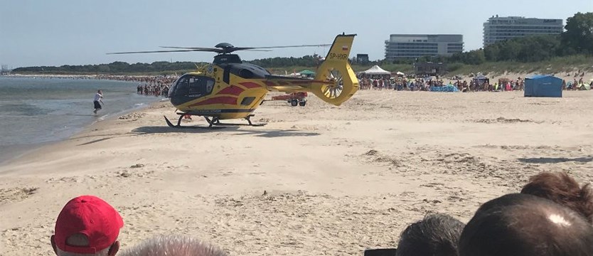 Ratownicy ocalili plażowicza