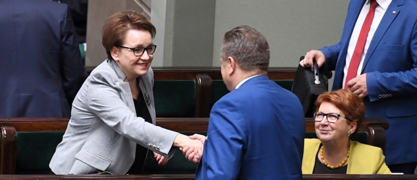 Sejm nie zgodził się na odwołanie minister edukacji