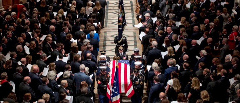 W Waszyngtonie zakończyła się główna ceremonia żałobna Busha seniora