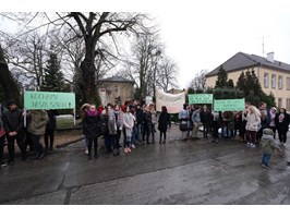 Protest w obronie Centrum Edukacji Ogrodniczej