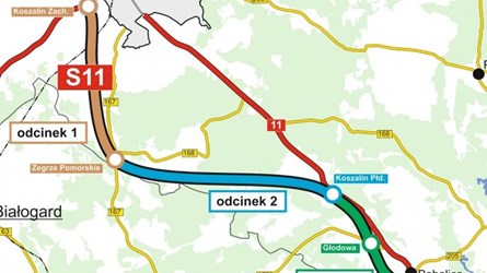 Otwarto oferty na zaprojektowanie i budowę drogi S11 Koszalin-Bobolice