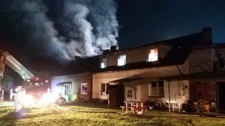 Płonął dom. Jedna osoba nie żyje
