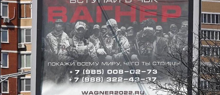 ABW zatrzymało dwóch Rosjan, którzy rozklejali ulotki promujące Grupę Wagnera